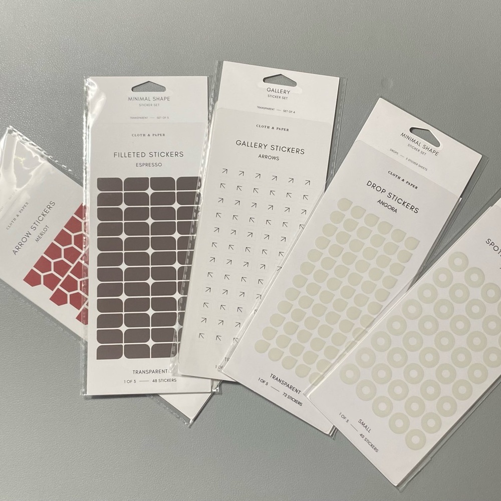 Cloth & Paper Stickers, New